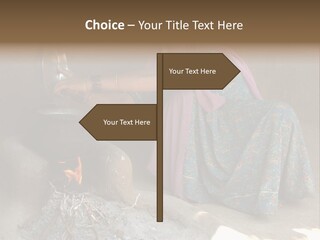 A Woman Is Pouring Water Into A Pot PowerPoint Template