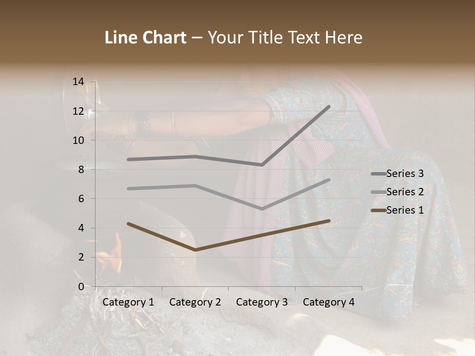 A Woman Is Pouring Water Into A Pot PowerPoint Template