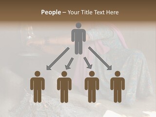 A Woman Is Pouring Water Into A Pot PowerPoint Template