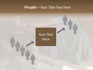 A Woman Is Pouring Water Into A Pot PowerPoint Template