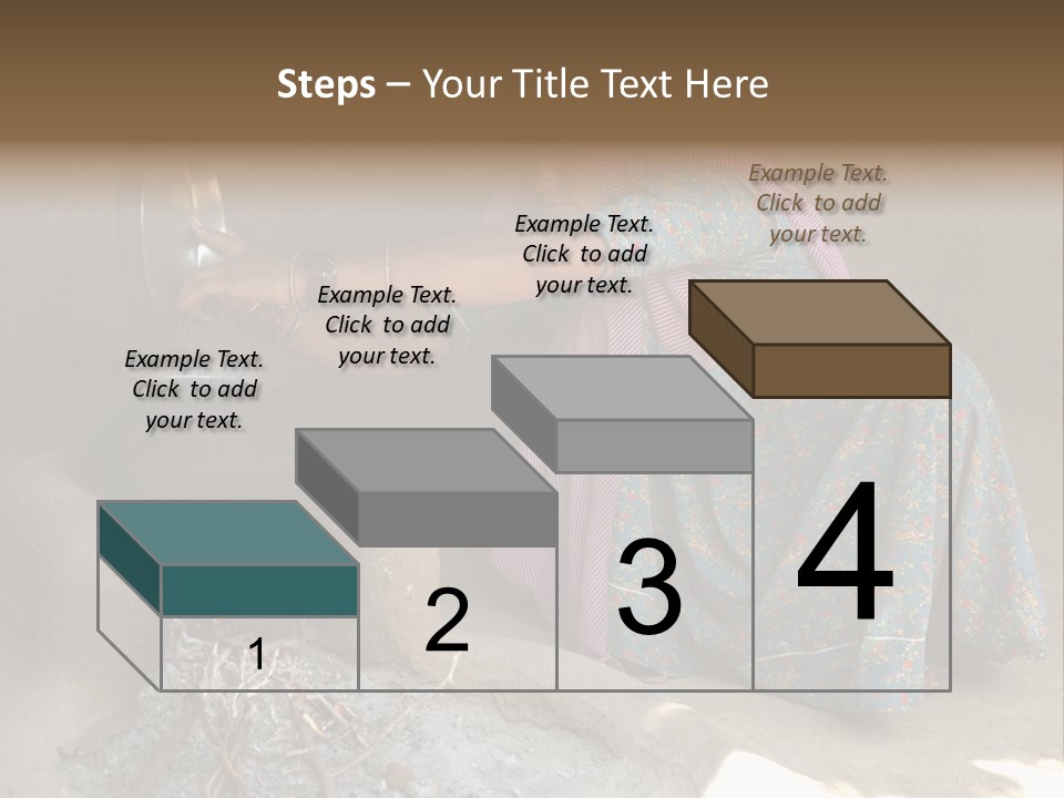 A Woman Is Pouring Water Into A Pot PowerPoint Template