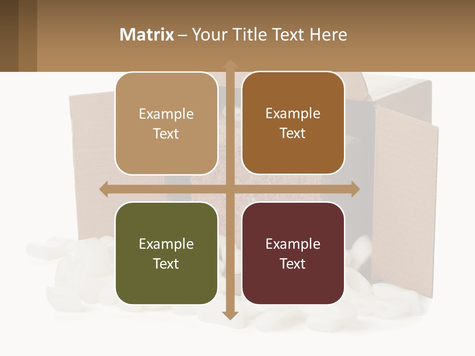 An Open Box With Marshmallows In It PowerPoint Template