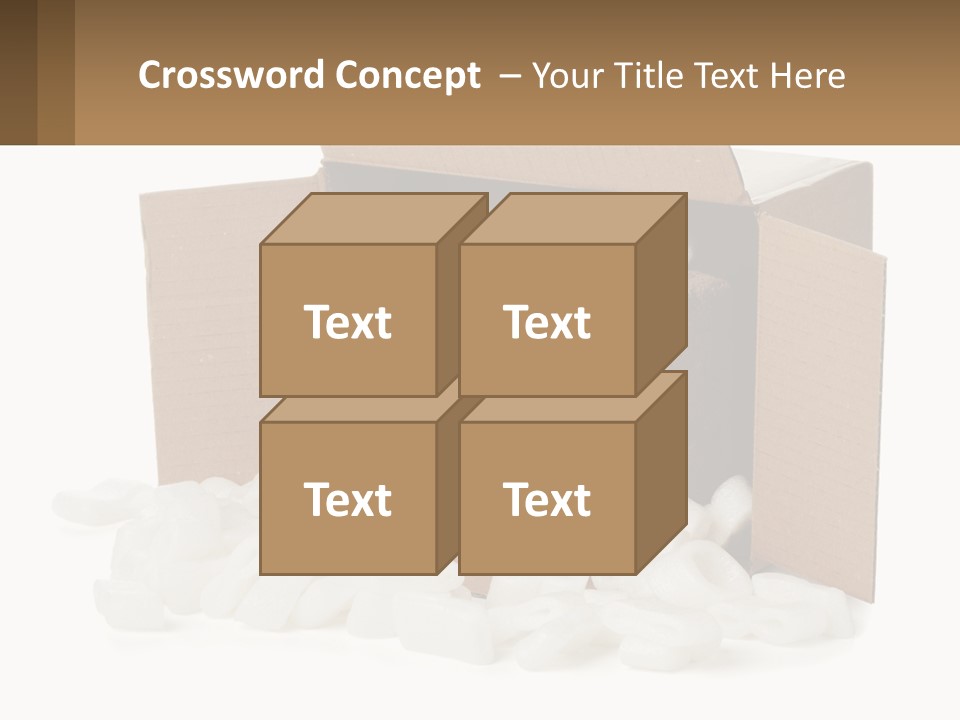 An Open Box With Marshmallows In It PowerPoint Template