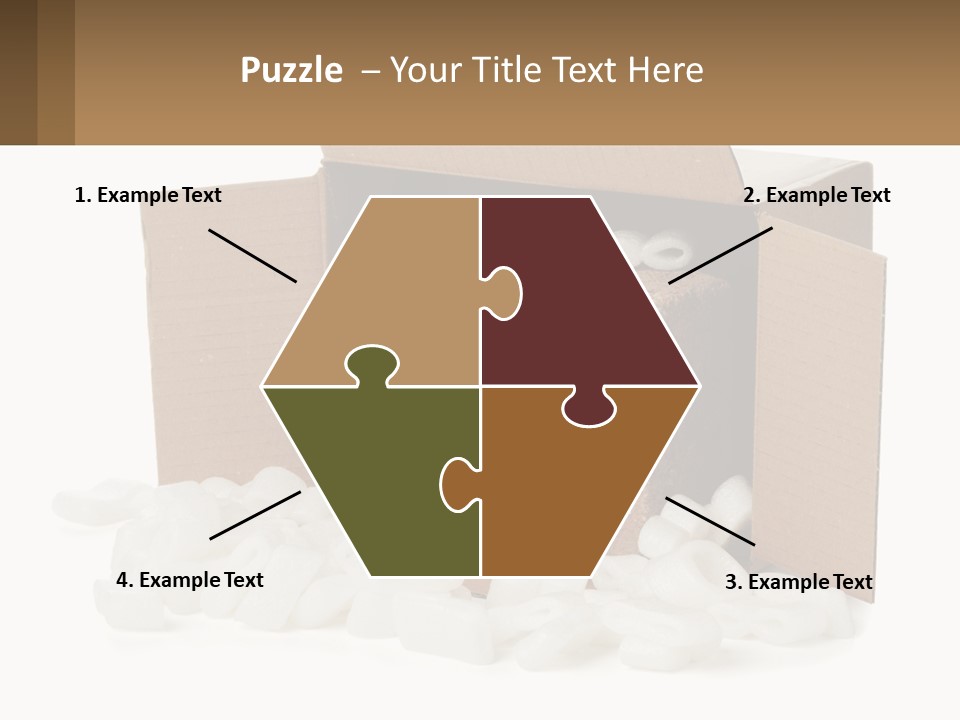 An Open Box With Marshmallows In It PowerPoint Template