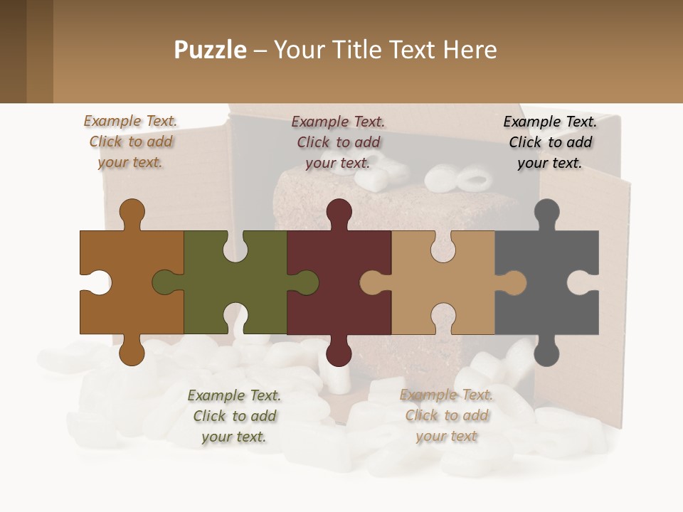 An Open Box With Marshmallows In It PowerPoint Template