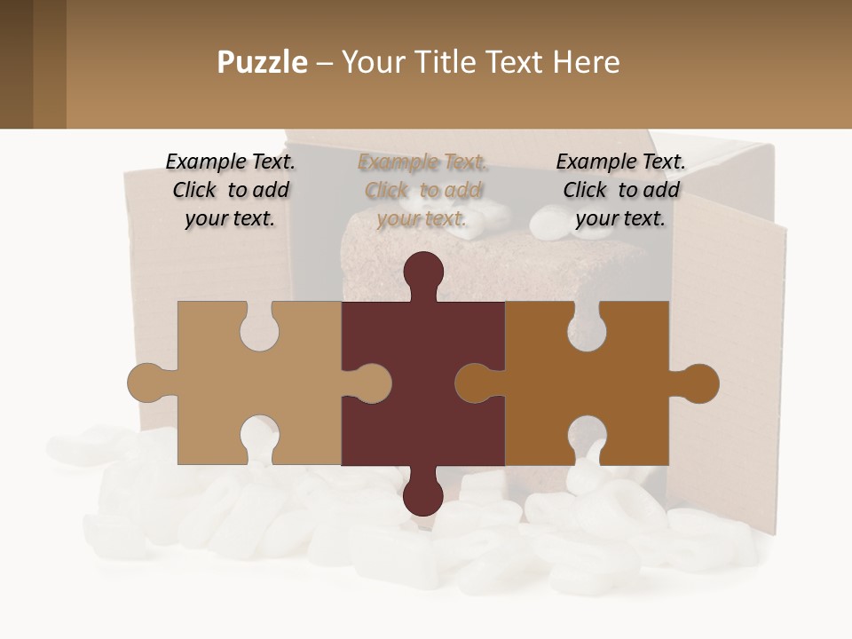 An Open Box With Marshmallows In It PowerPoint Template