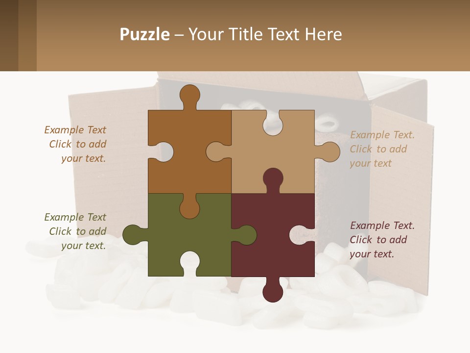 An Open Box With Marshmallows In It PowerPoint Template