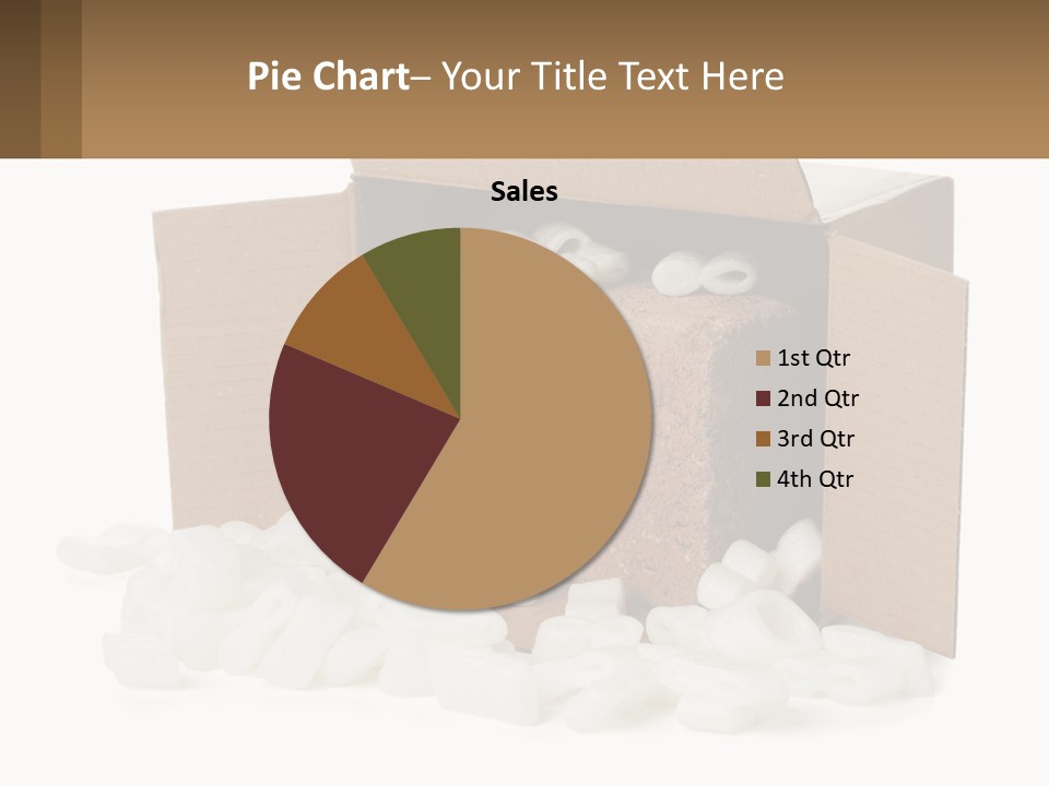 An Open Box With Marshmallows In It PowerPoint Template