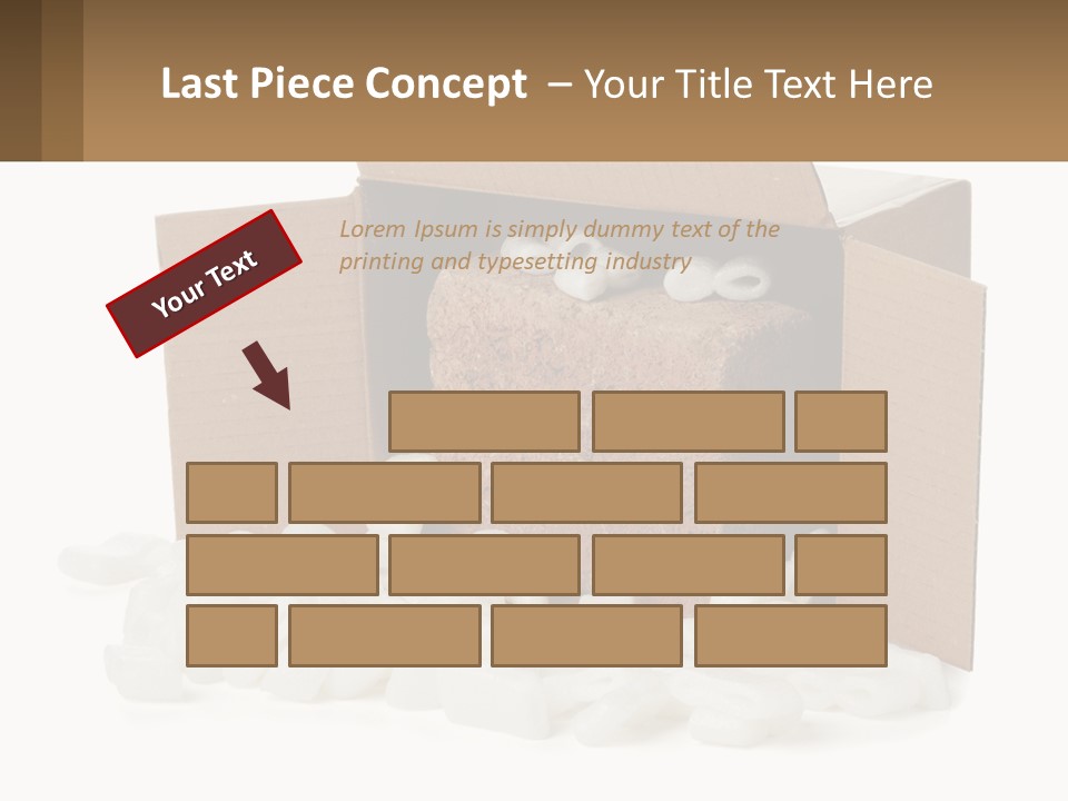 An Open Box With Marshmallows In It PowerPoint Template