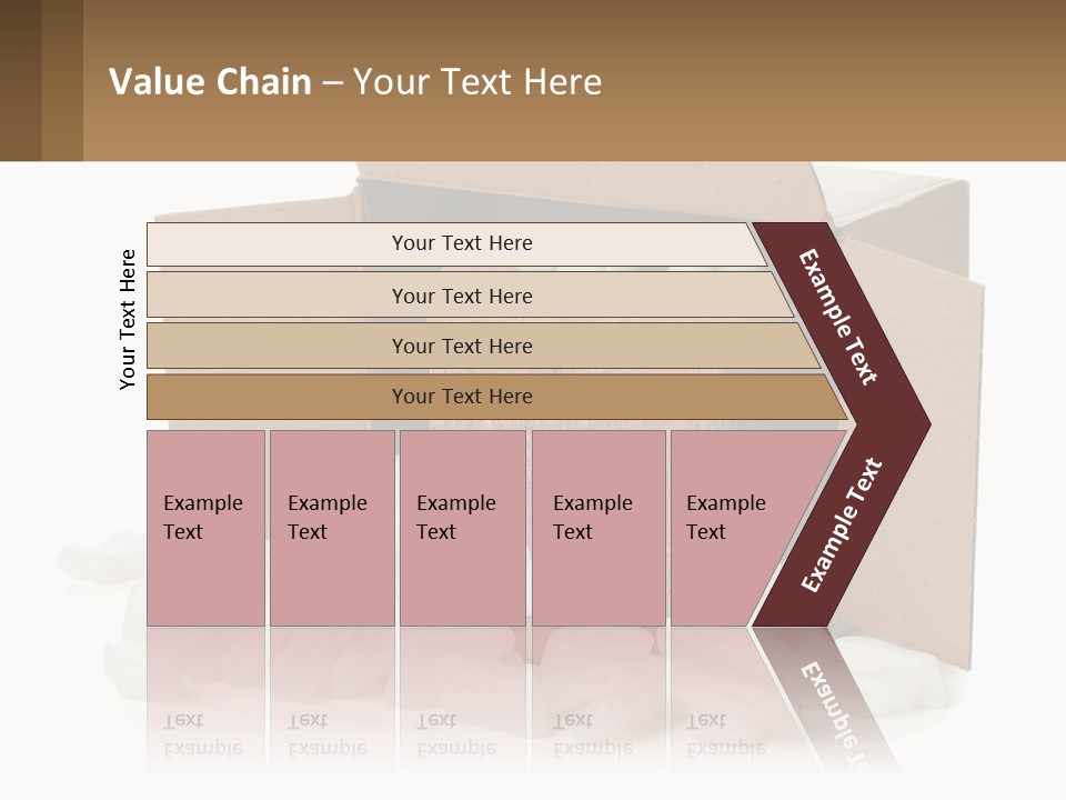 An Open Box With Marshmallows In It PowerPoint Template
