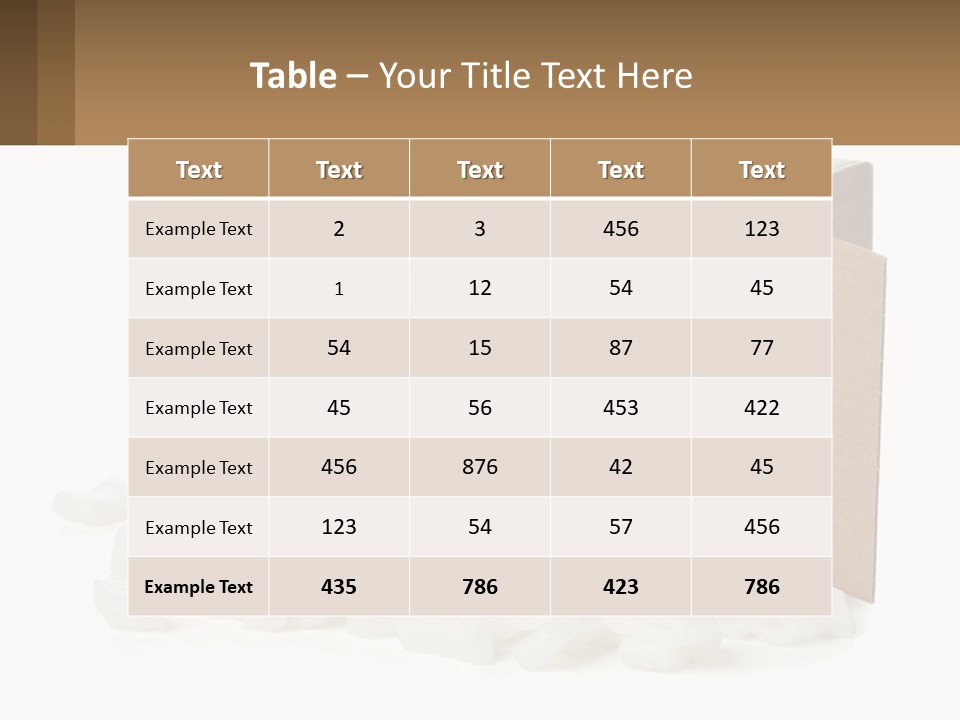 An Open Box With Marshmallows In It PowerPoint Template