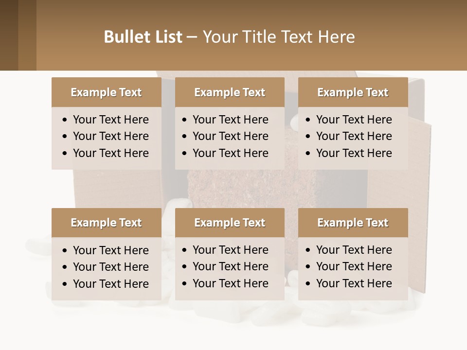 An Open Box With Marshmallows In It PowerPoint Template