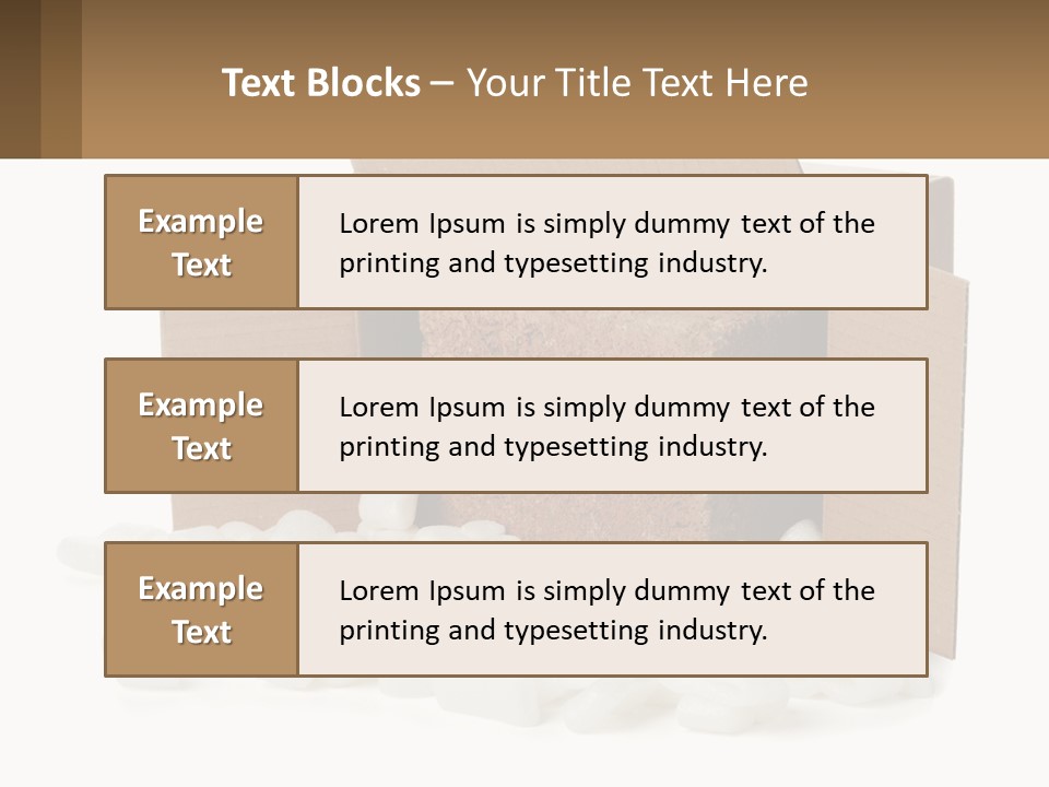 An Open Box With Marshmallows In It PowerPoint Template