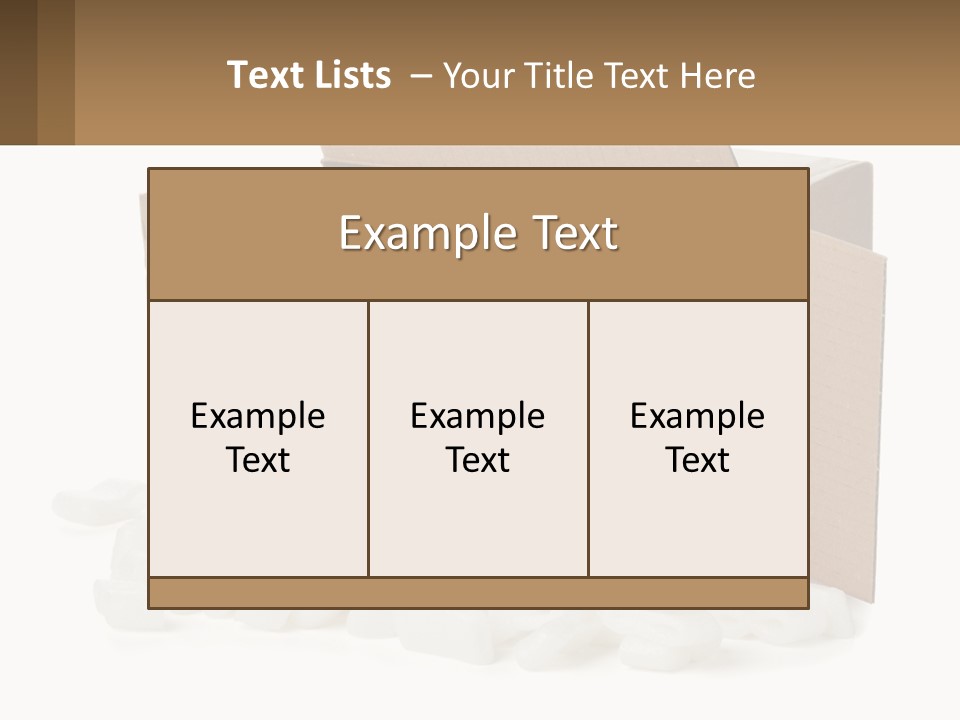 An Open Box With Marshmallows In It PowerPoint Template