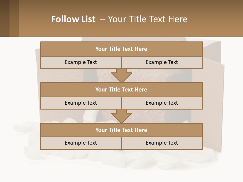 An Open Box With Marshmallows In It PowerPoint Template