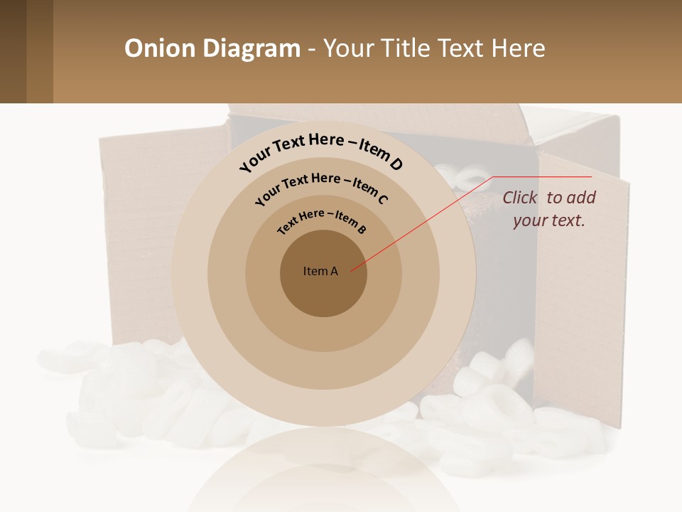 An Open Box With Marshmallows In It PowerPoint Template