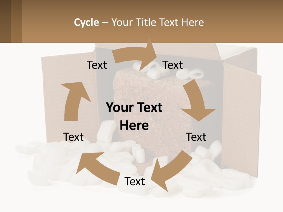 An Open Box With Marshmallows In It PowerPoint Template