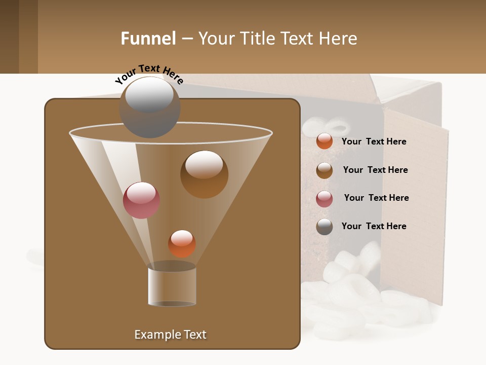 An Open Box With Marshmallows In It PowerPoint Template