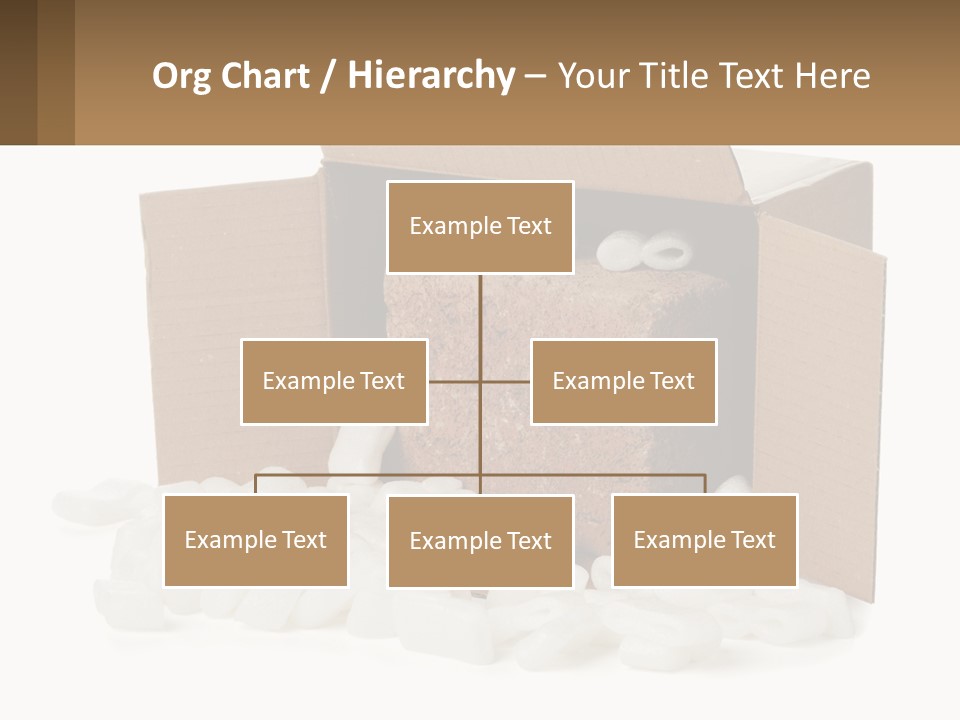 An Open Box With Marshmallows In It PowerPoint Template