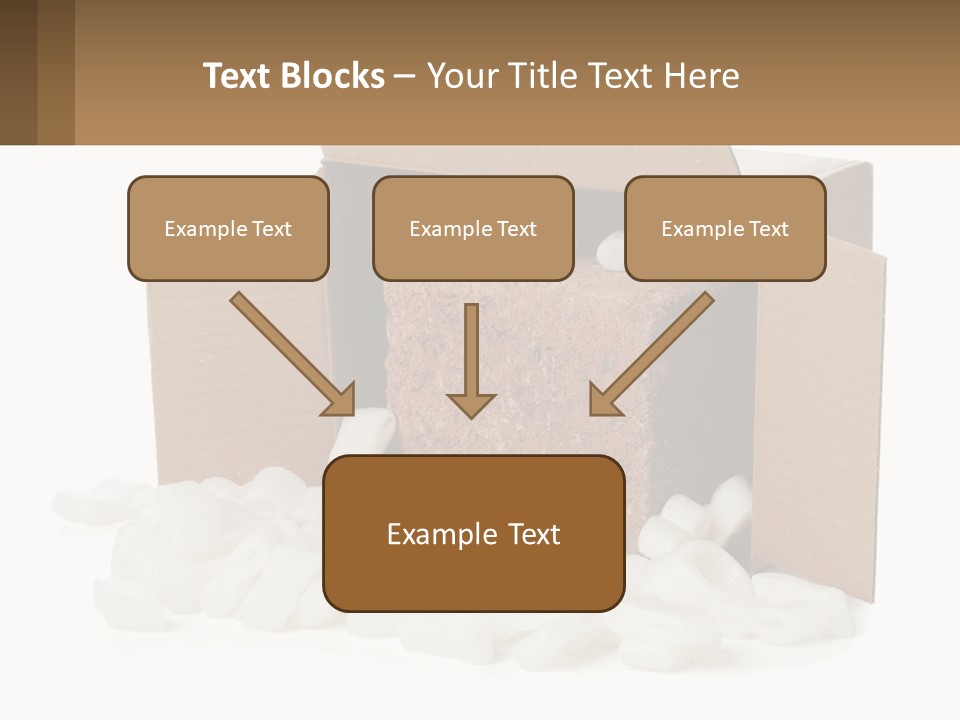 An Open Box With Marshmallows In It PowerPoint Template