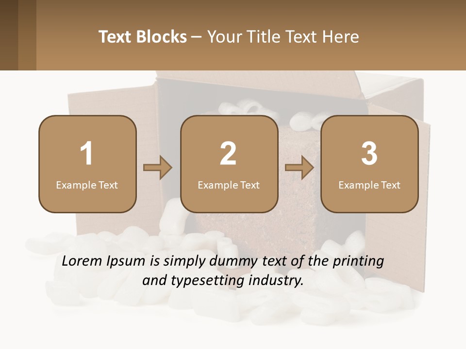 An Open Box With Marshmallows In It PowerPoint Template