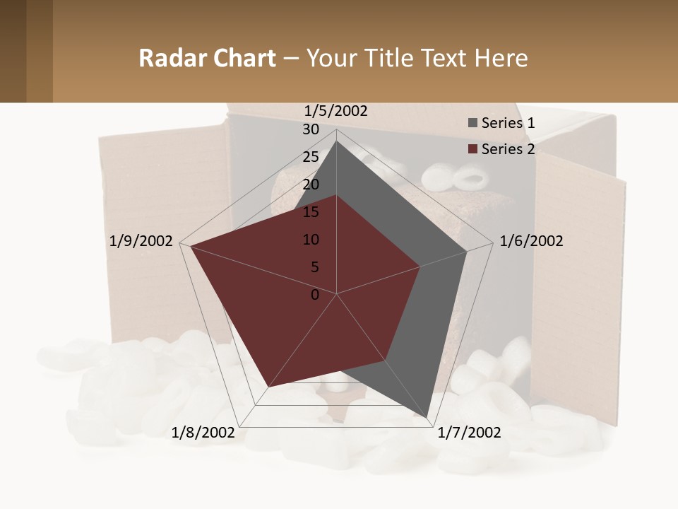 An Open Box With Marshmallows In It PowerPoint Template