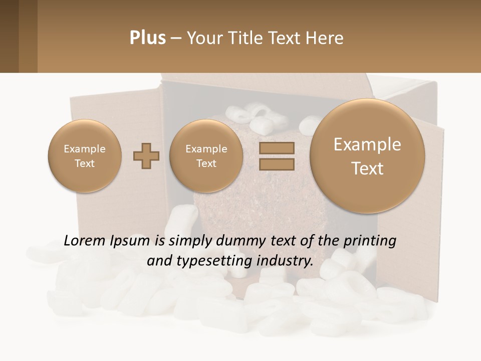 An Open Box With Marshmallows In It PowerPoint Template