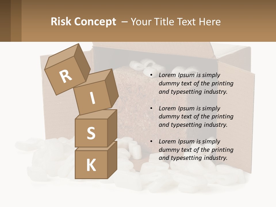 An Open Box With Marshmallows In It PowerPoint Template