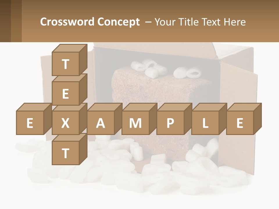 An Open Box With Marshmallows In It PowerPoint Template