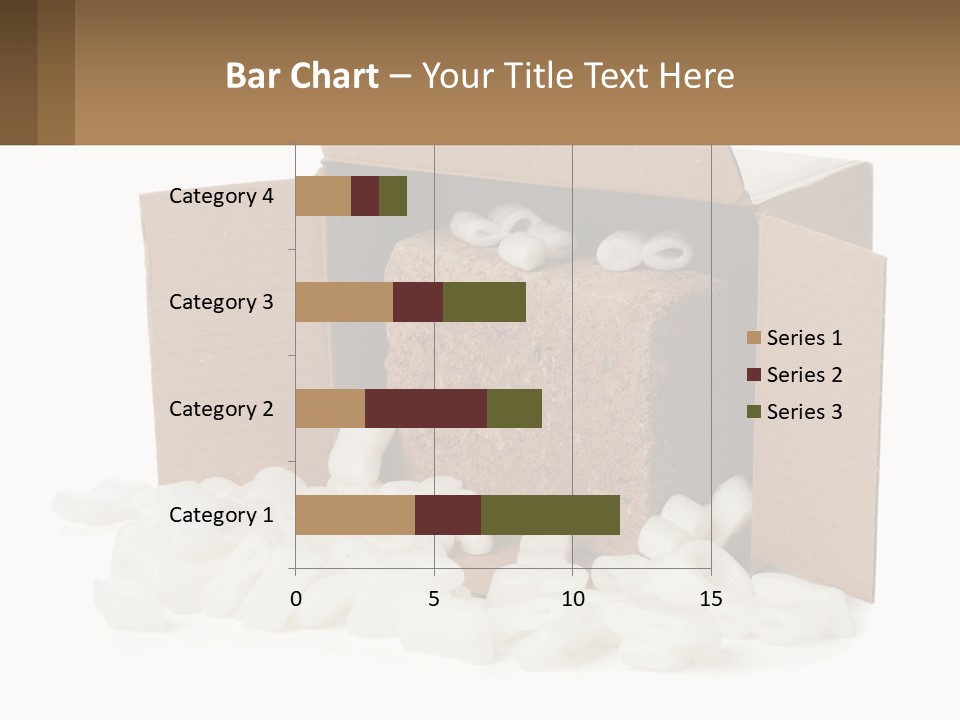 An Open Box With Marshmallows In It PowerPoint Template