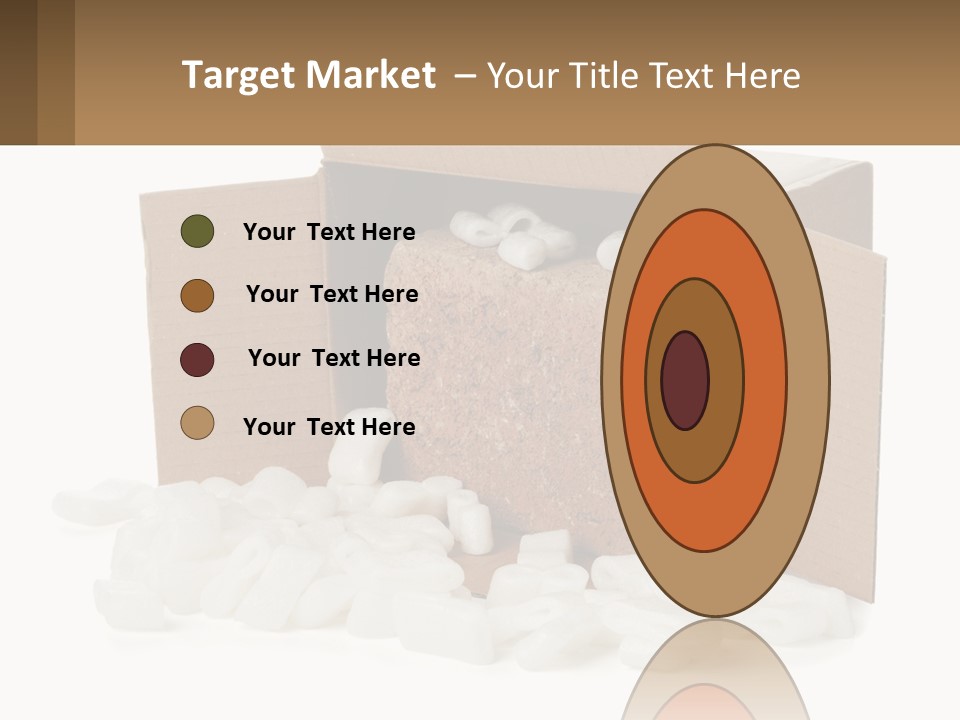 An Open Box With Marshmallows In It PowerPoint Template