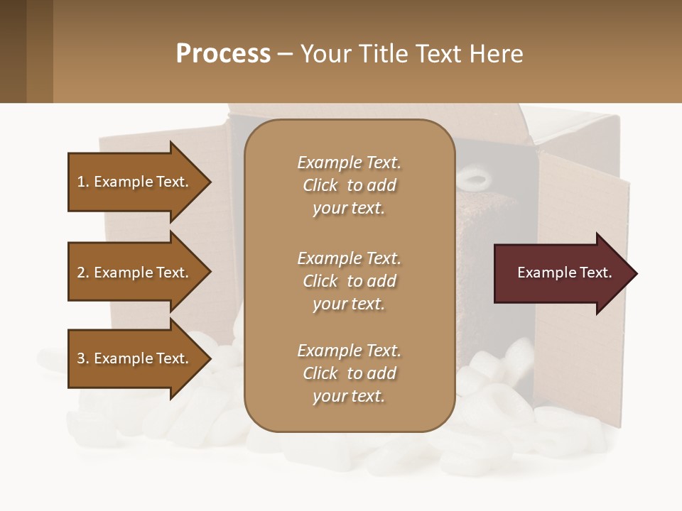 An Open Box With Marshmallows In It PowerPoint Template