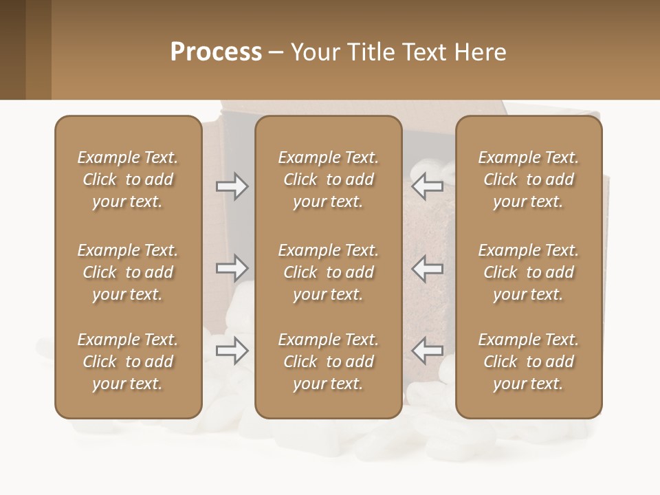 An Open Box With Marshmallows In It PowerPoint Template