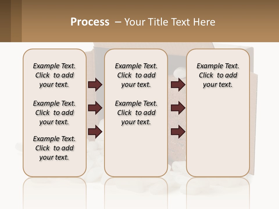 An Open Box With Marshmallows In It PowerPoint Template