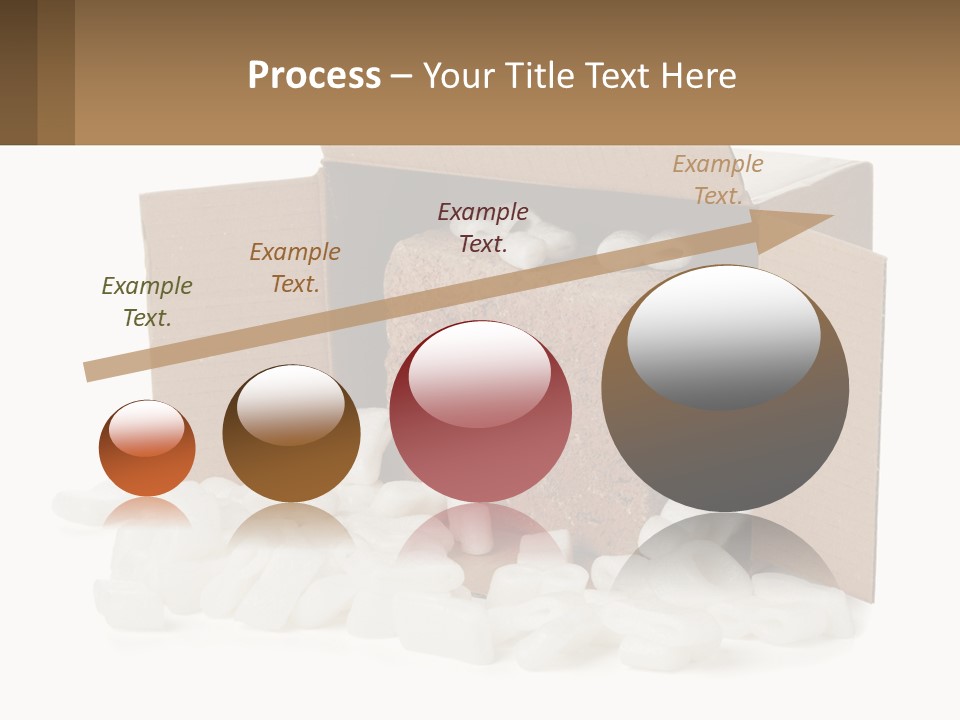 An Open Box With Marshmallows In It PowerPoint Template