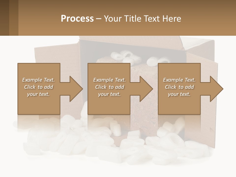 An Open Box With Marshmallows In It PowerPoint Template