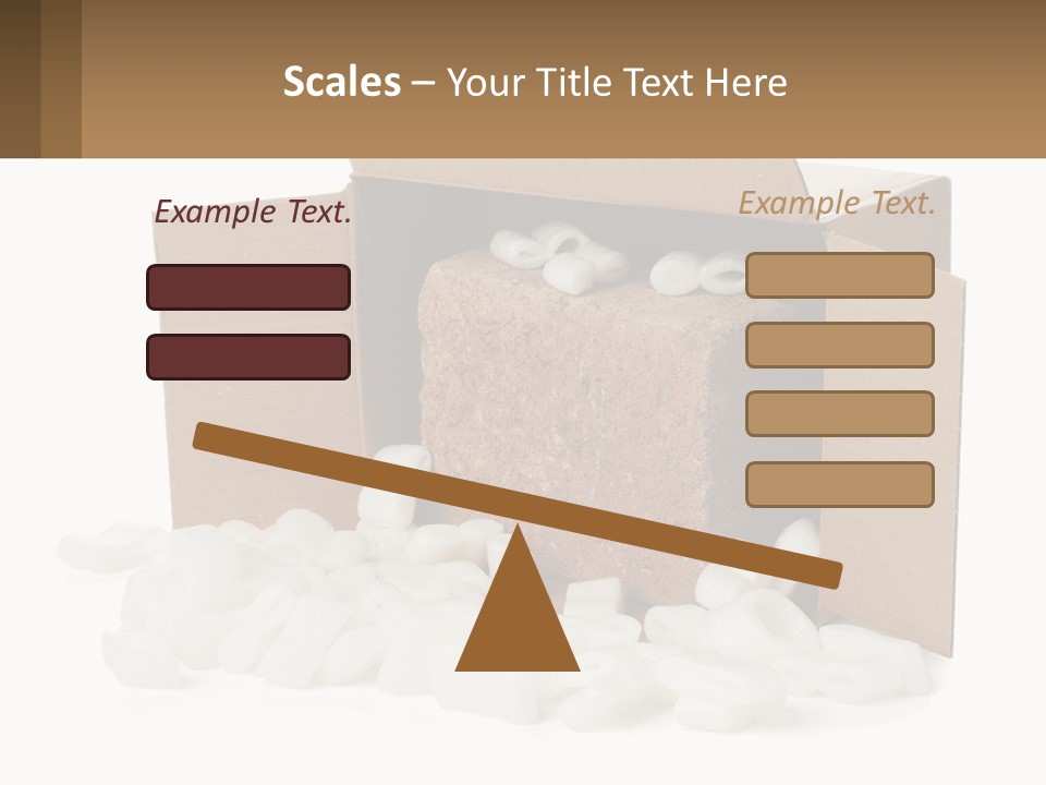 An Open Box With Marshmallows In It PowerPoint Template