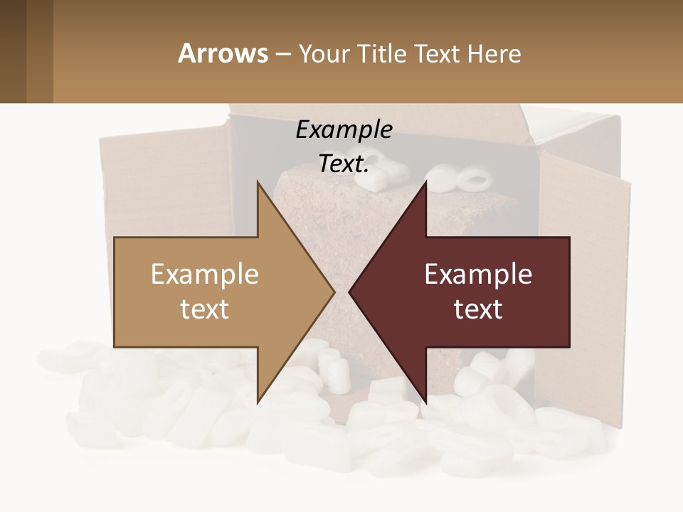 An Open Box With Marshmallows In It PowerPoint Template