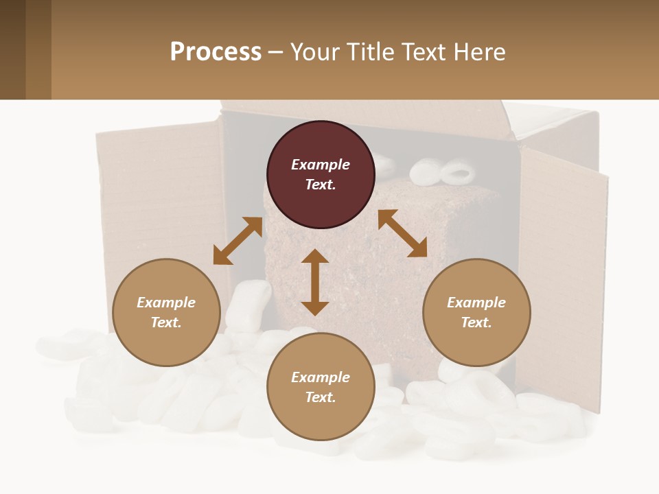An Open Box With Marshmallows In It PowerPoint Template