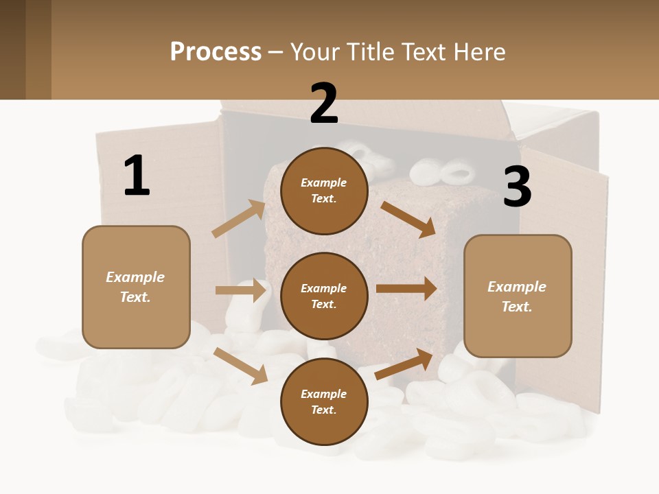 An Open Box With Marshmallows In It PowerPoint Template