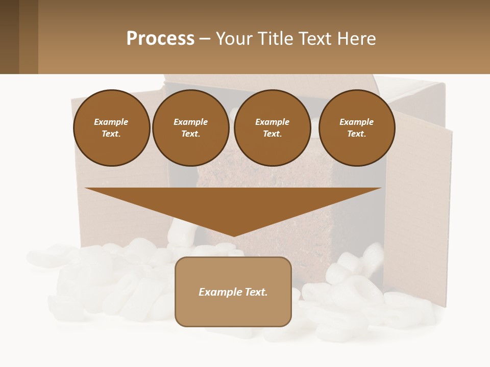 An Open Box With Marshmallows In It PowerPoint Template