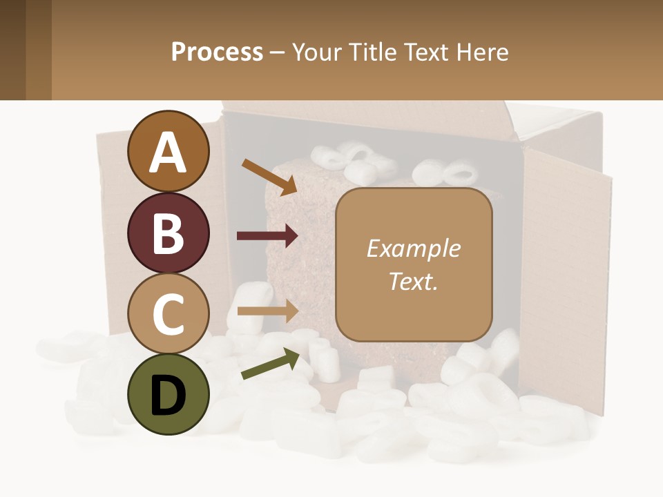An Open Box With Marshmallows In It PowerPoint Template