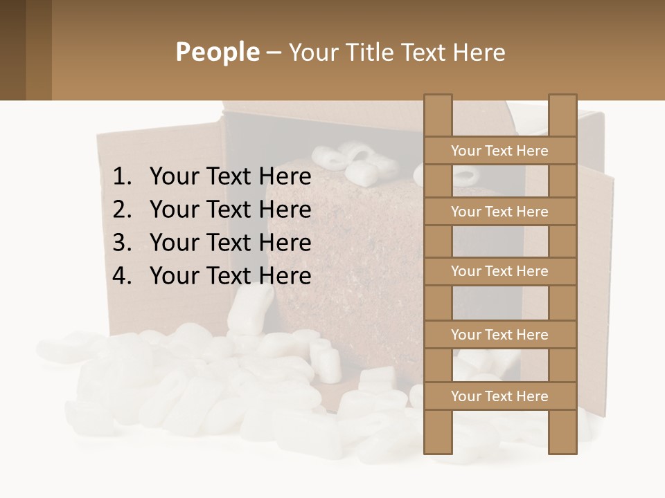 An Open Box With Marshmallows In It PowerPoint Template