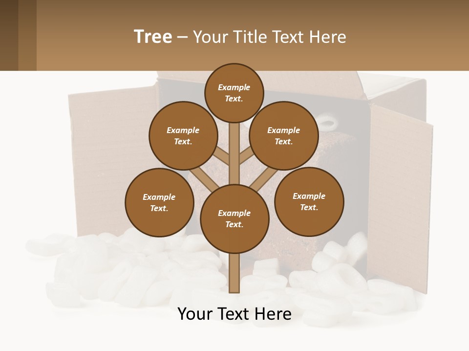 An Open Box With Marshmallows In It PowerPoint Template