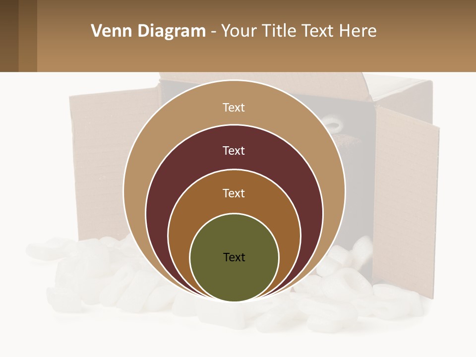 An Open Box With Marshmallows In It PowerPoint Template