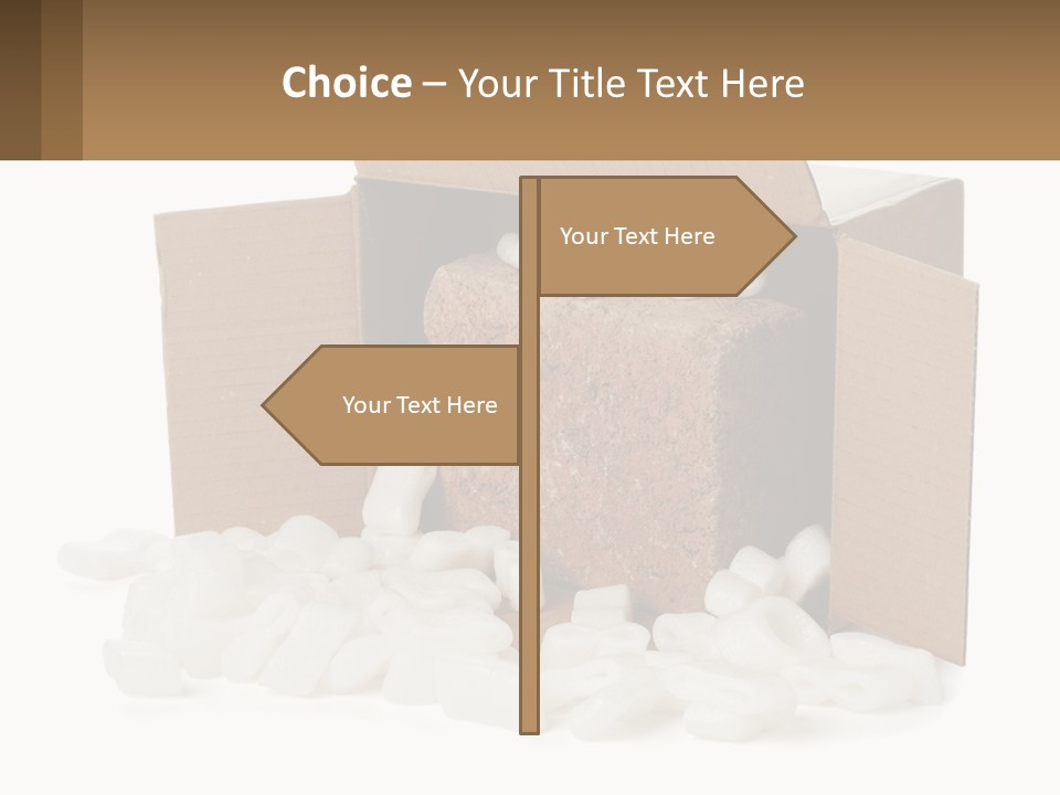 An Open Box With Marshmallows In It PowerPoint Template