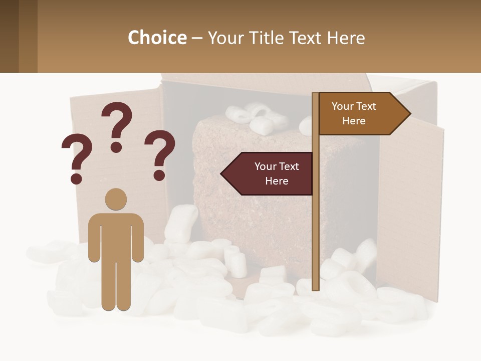 An Open Box With Marshmallows In It PowerPoint Template