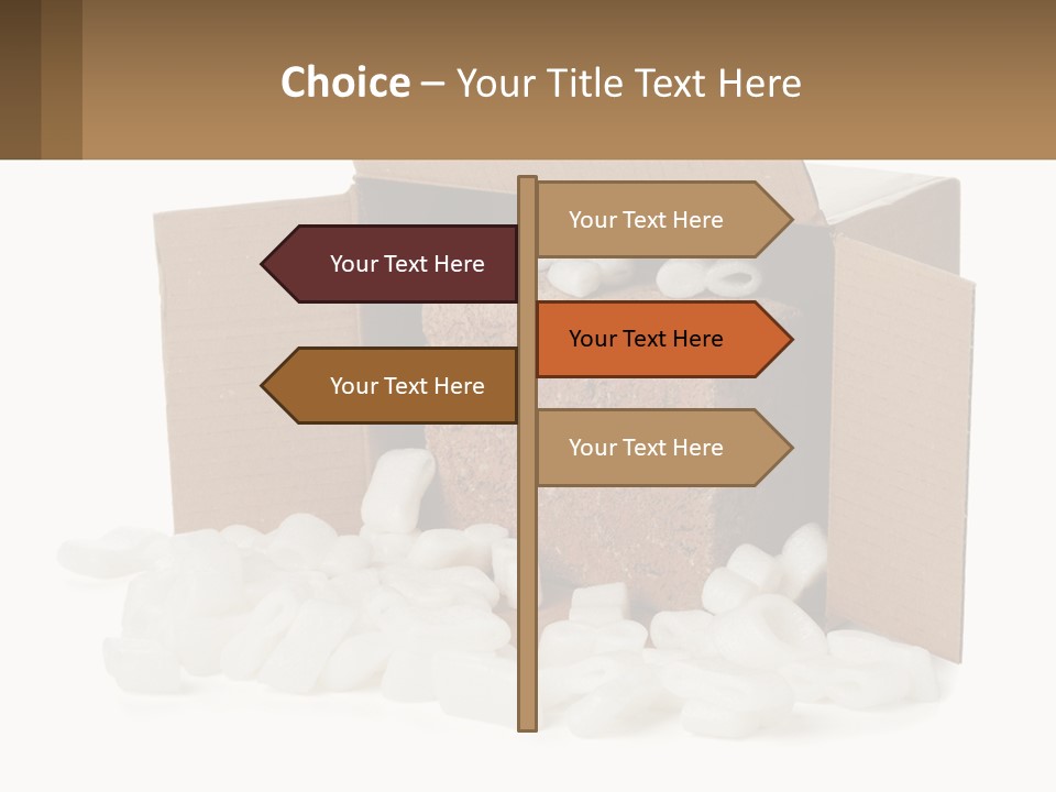 An Open Box With Marshmallows In It PowerPoint Template