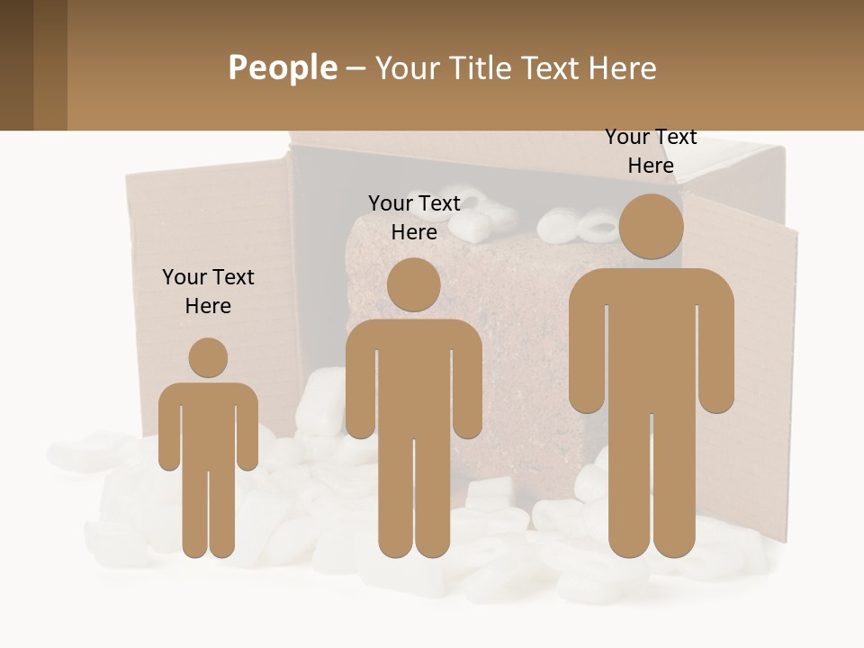 An Open Box With Marshmallows In It PowerPoint Template