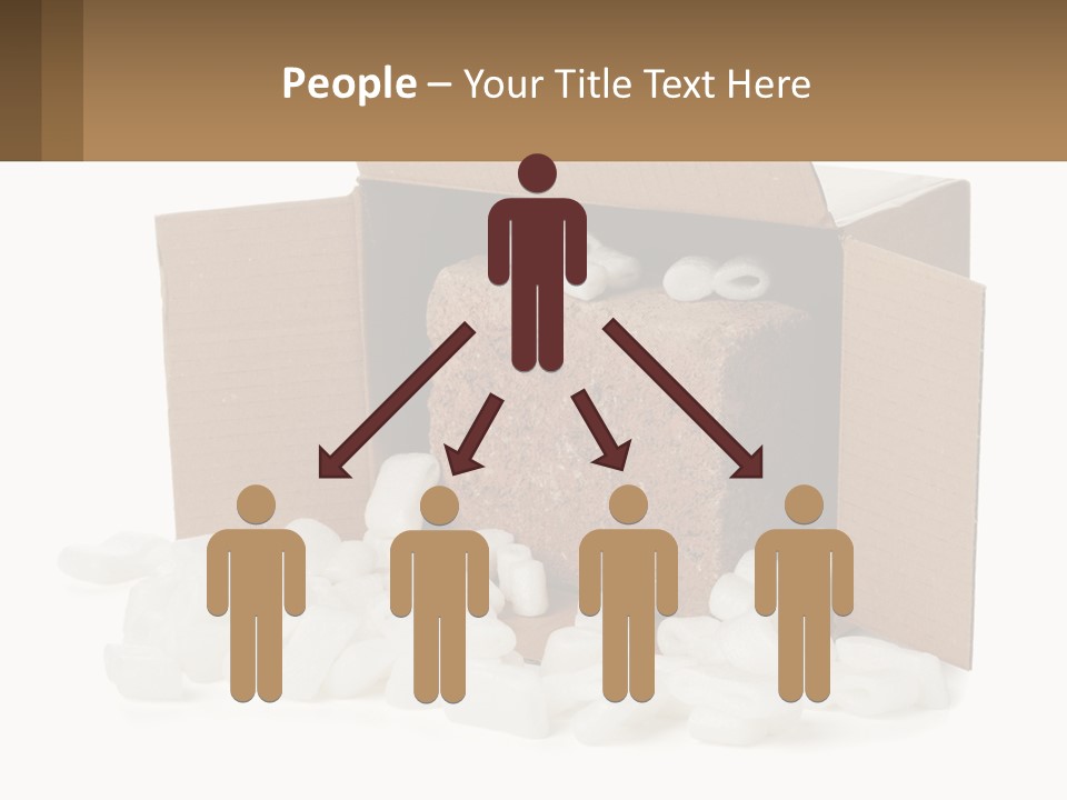 An Open Box With Marshmallows In It PowerPoint Template